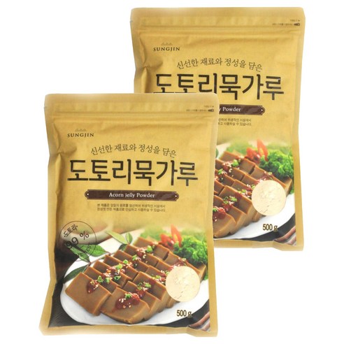 성진식품 도토리묵가루, 500g, 2개