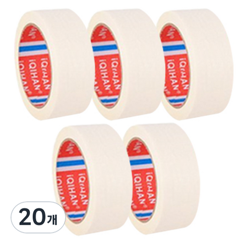 iQIHAN 다다 마스킹테이프 40 mm x 20 m, 20개