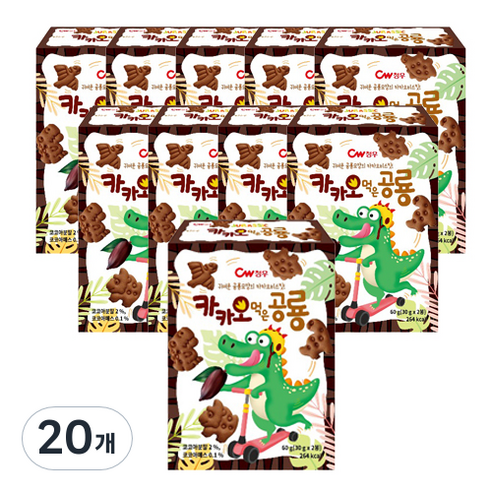 청우 카카오 먹은 공룡, 60g, 20개