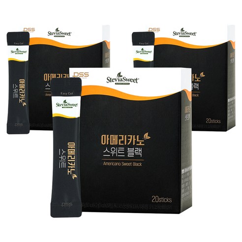 펄세스 아메리카노 스위트 블랙, 4.2g, 20개입, 3박스