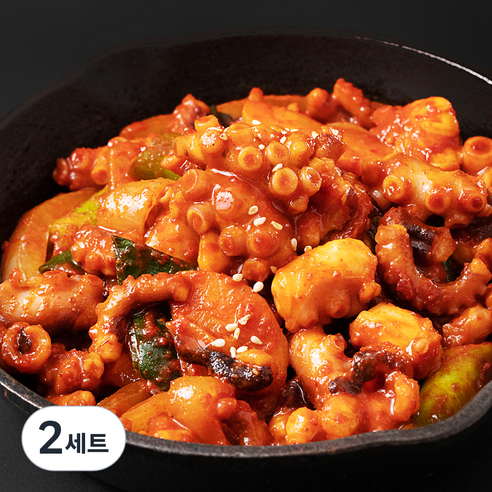 아라보감 산지직송 국내산 낙지볶음용 씨키트 600g + 소스 70g x 2개입, 2세트