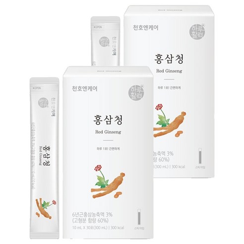 천호엔케어 홍삼청, 10ml, 60개