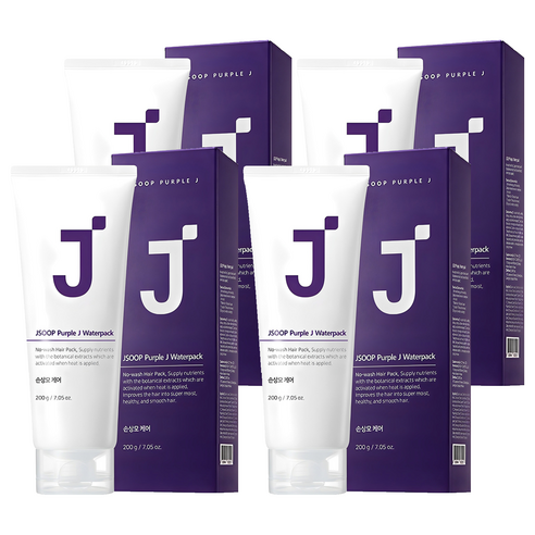 제이숲 퍼플제이 단백질 노워시 헤어팩 트리트먼트, 4개