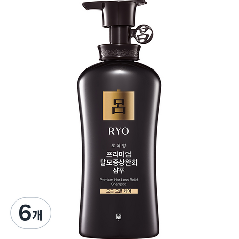 려 초의방 모근모발 샴푸, 490ml, 6개