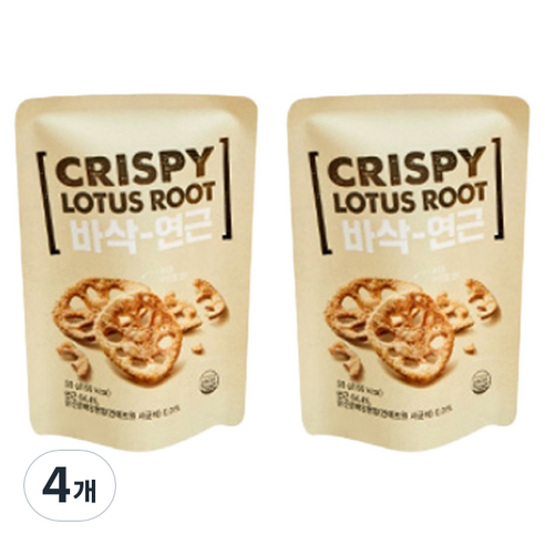 바삭 연근 간식, 30g, 4개
