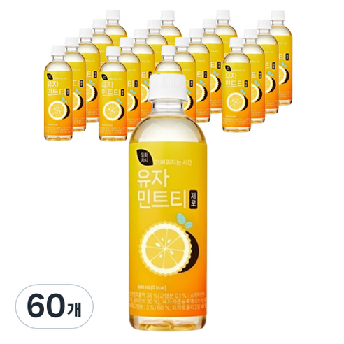일화차시 유자민트티 제로, 500ml, 60개