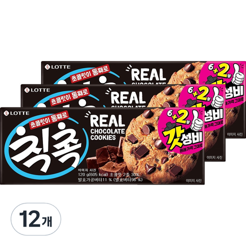 롯데 칙촉 오리지널, 120g, 12개