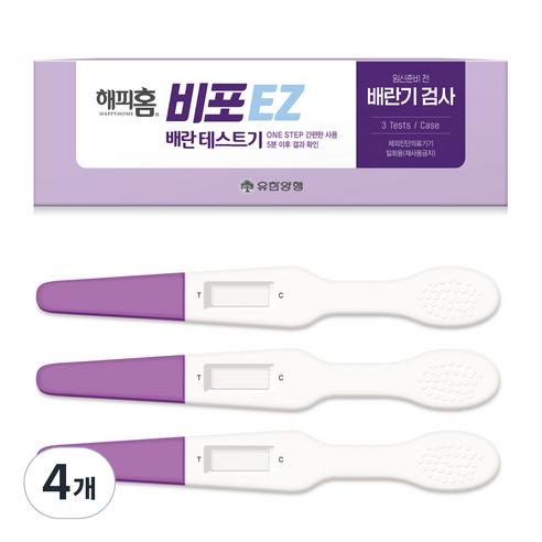 해피홈 비포 EZ 배란 테스트기, 3개입, 4개