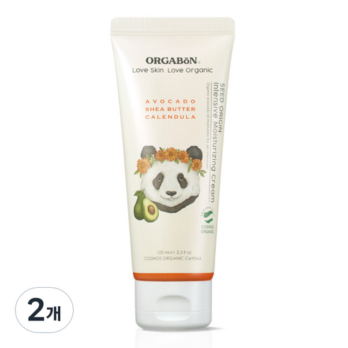 오가본 씨앗품은 유기농 유아용 보습크림, 2개, 100ml
