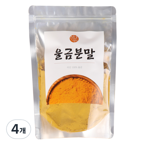한바른식품연구소 울금분말, 300g, 4개
