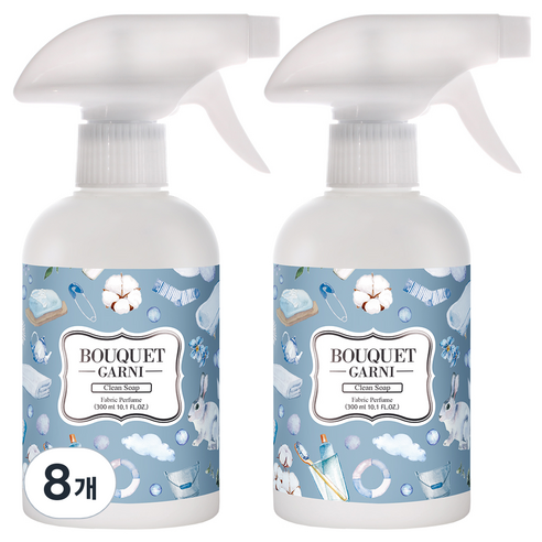 부케가르니 섬유탈취제 클린솝, 300ml, 8개
