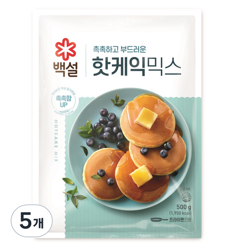 백설 핫케익믹스, 500g, 5개