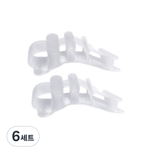살림클럽 발가락 양쪽 투명 1세트, 6세트