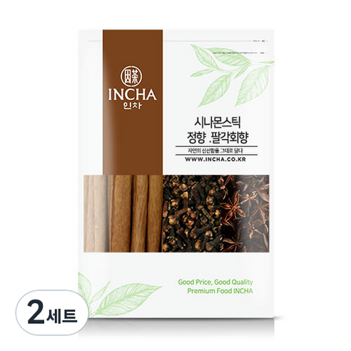 인차 뱅쇼 만들기 재료 시나몬스틱 100g + 정향 100g + 팔각회향 100g 세트, 300g, 2개