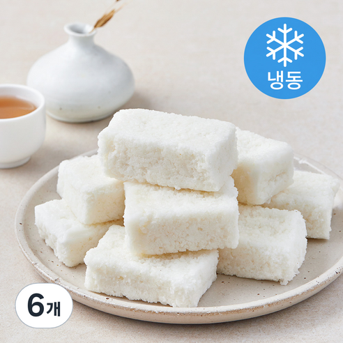 착한떡 우유백설기 (냉동), 45g, 6개, 10개입