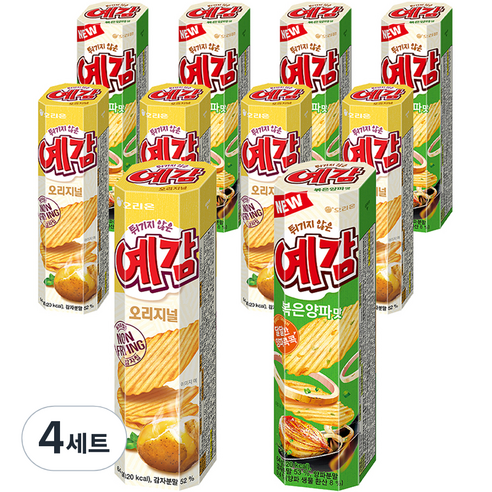 예감 오리지널 감자스낵 2개입 64g x 5p + 볶음양파 감자스낵 2개입 64g x 5p, 4세트