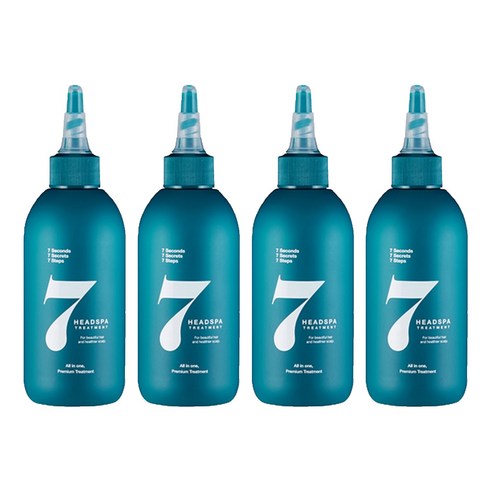 헤드스파7 파란눈 블랙 헤어 트리트먼트, 200ml, 4개