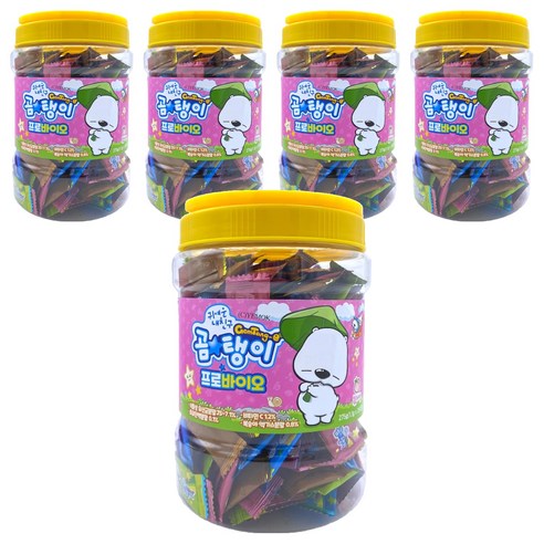 곰탱이 프로바이오 비타민 캔디 250정, 유산균, 275g, 5개