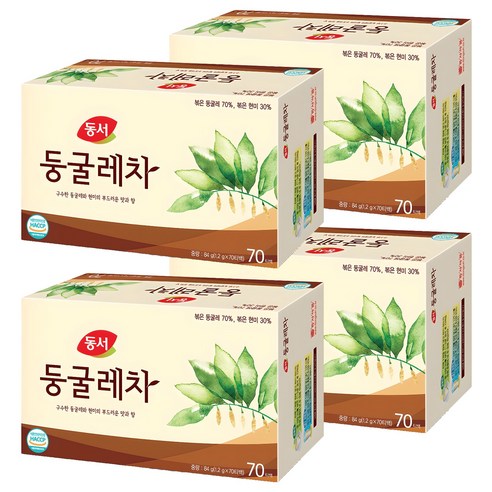 동서 둥굴레차 티백, 1.2g, 70개입, 4개