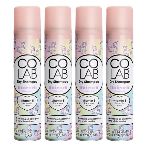 코랩 드라이샴푸 유니콘, 200ml, 4개