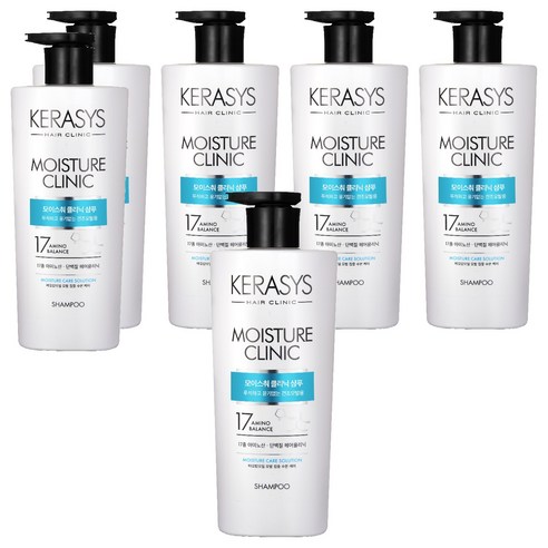 케라시스 모이스춰 클리닉 단백질 샴푸 플로럴파우더향, 600ml, 6개