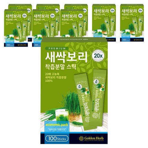 골든허브 프리미엄 새싹보리 착즙분말 스틱, 1g, 900개