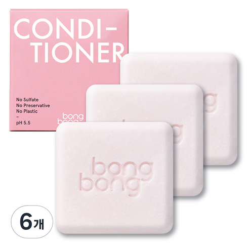 봉봉프랜즈 아동용 린스바, 100g, 6개