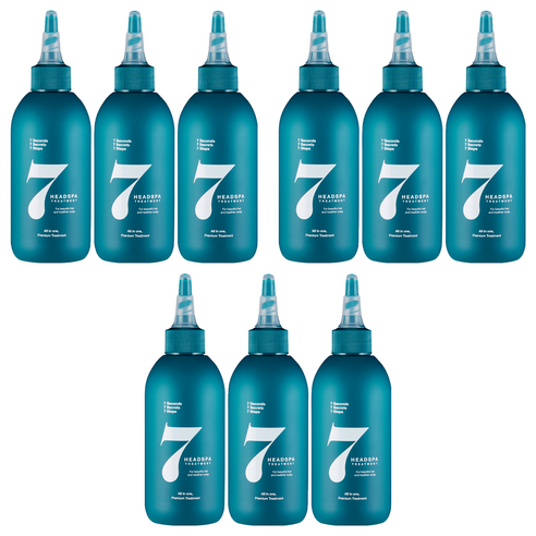 헤드스파7 파란눈 블랙 헤어팩 트리트먼트, 200ml, 9개