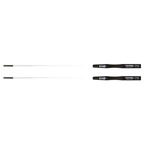 베셀 정밀 일자 드라이버 3 x 150 mm, 2개