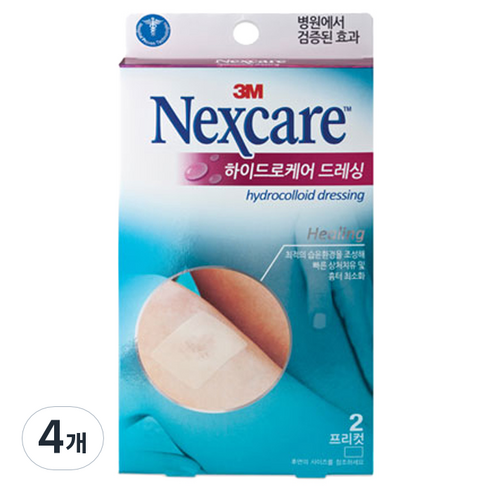 3M 하이드로케어 드레싱 프리컷 2매, 4개