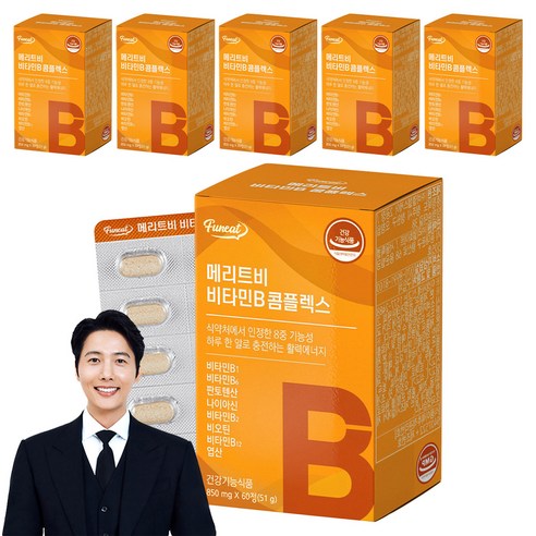 퍼니트 메리트비 비타민B 콤플렉스 51g, 60정, 6개
