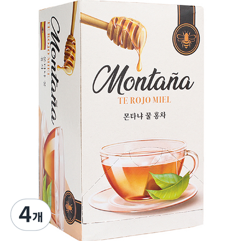 몬타냐 꿀홍차, 1.5g, 4개, 20개입