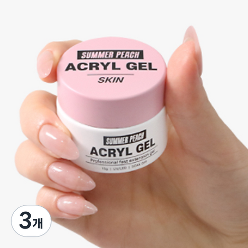 단지네네일가게 썸머피치 아크릴젤 15g, 스킨, 3개
