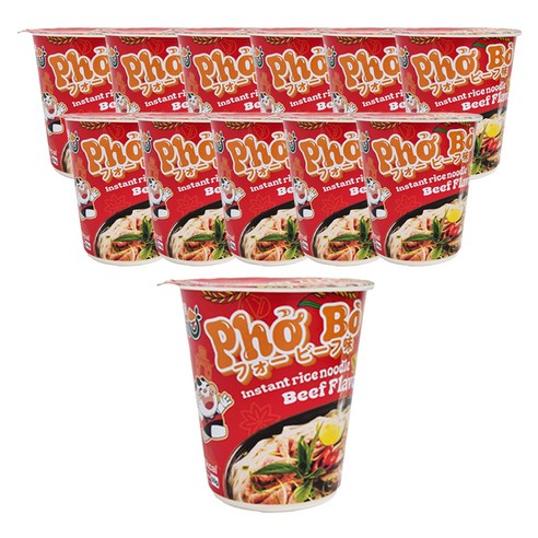 킹포 베트남 쌀국수 소고기향, 50g, 12개