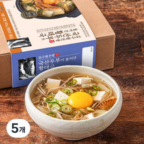 김구원선생 두부 황태국 밀키트, 470g, 5개