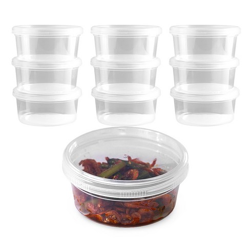 일상곳곳 다회용 스크류 밀폐용기, 10개, 2호(260ml)