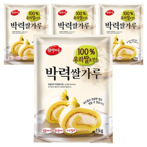 대두식품 박력쌀가루, 1kg, 4개