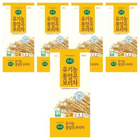순작 유기농 통알곡 보리차, 1kg, 1개입, 5개