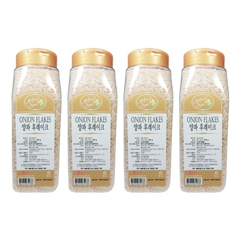 내츄럴스파이스 양파 후레이크, 430g, 4개