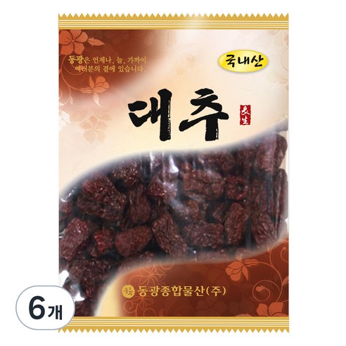 동광종합물산 국내산 경산 대추, 100g, 6개