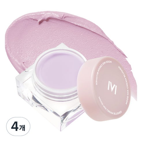 매드피치 무드 믹스 크림 블러셔 10g, 라일락 블러셔, 4개