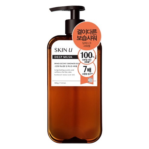 스킨유 이노센트 딥 머스크 샤워젤, 500g, 1개