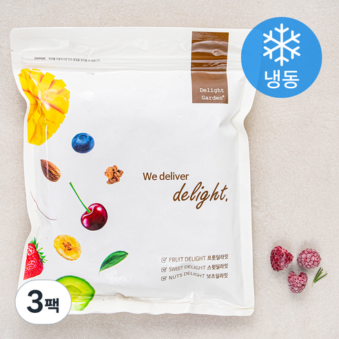 딜라잇가든 칠레산 라즈베리 (냉동), 500g, 3팩
