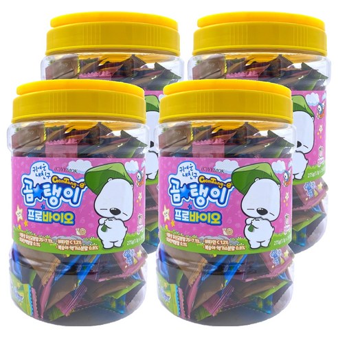 곰탱이 프로바이오 비타민 캔디 250정, 유산균, 275g, 4개