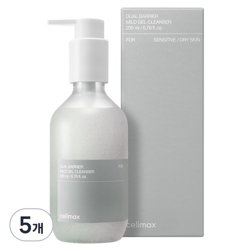 셀리맥스 듀얼배리어 마일드 젤 클렌저, 200ml, 5개