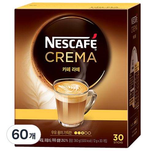 네스카페 크레마 카페라떼 믹스, 12g, 30개입, 2개