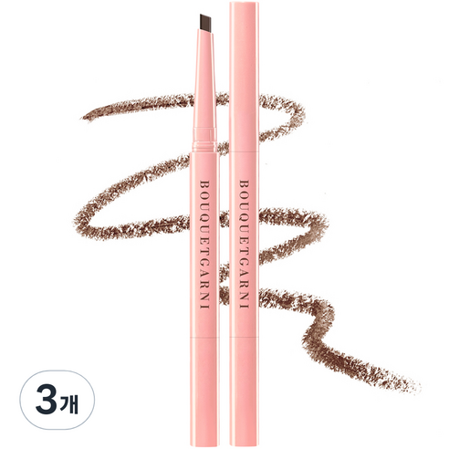 부케가르니 오토펜슬 슬림 아이브로우 0.2g, 내추럴브라운, 3개