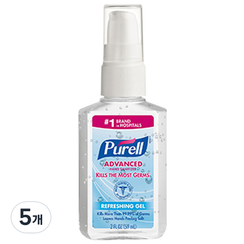 퓨렐 어드밴스드 인스턴트 핸드 새니타이저 휴대용, 59ml, 5개