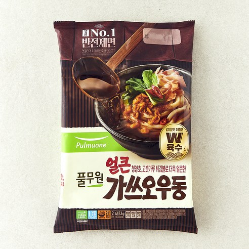 풀무원 얼큰 가쓰오 우동 2인분, 467.6g, 1개
