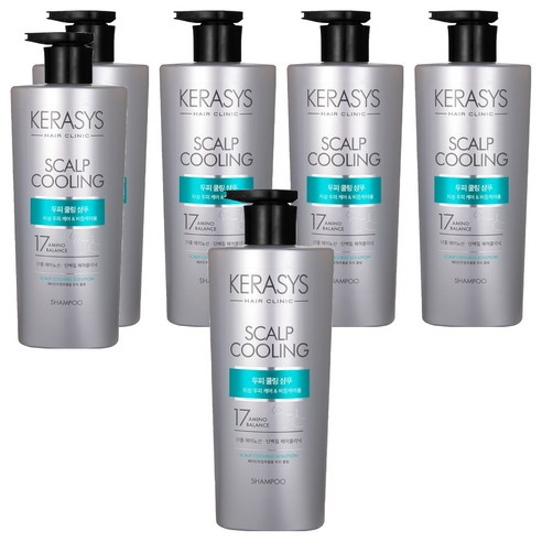 케라시스 두피 쿨링 단백질 샴푸, 750ml, 6개